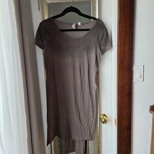 White Crow Short Sleeve Tee in Mauve Gray